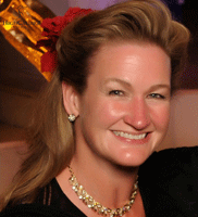 Lynn Sherwood CEO tackles snow king ropes course treetop