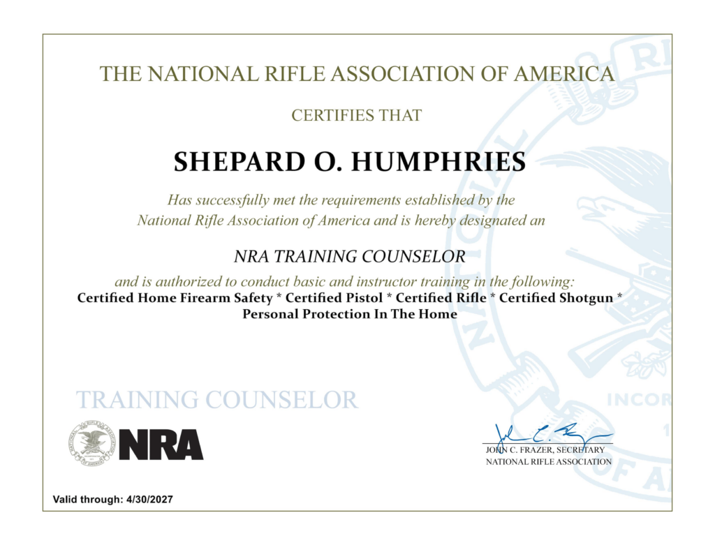 expert shooting instruction consultant in Wyoming